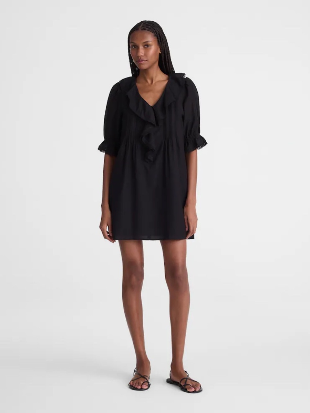 Madewell The Blaire Dress Black XXL